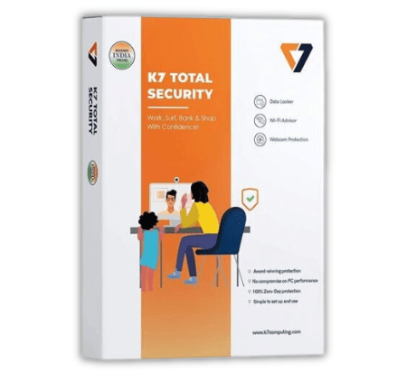K7 Total Security 1 User 15 Month Antivirus ( Latest Version)